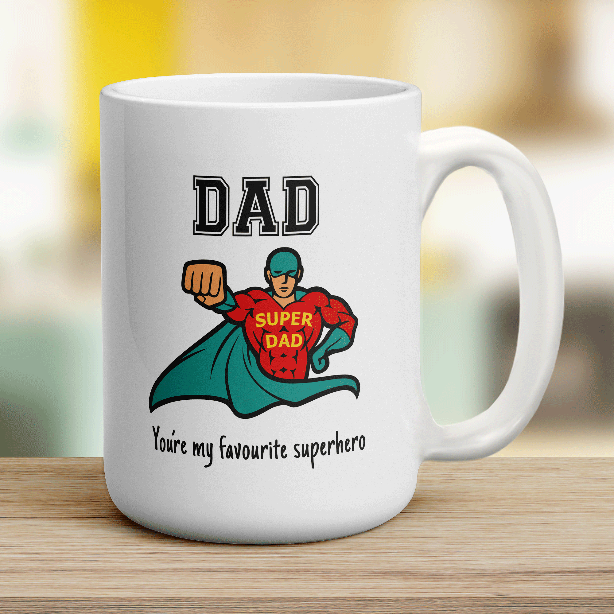 Dad You're My Favourite Superhero Mug