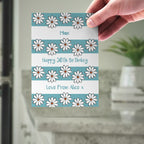 Daisy Personalised Birthday Card Held
