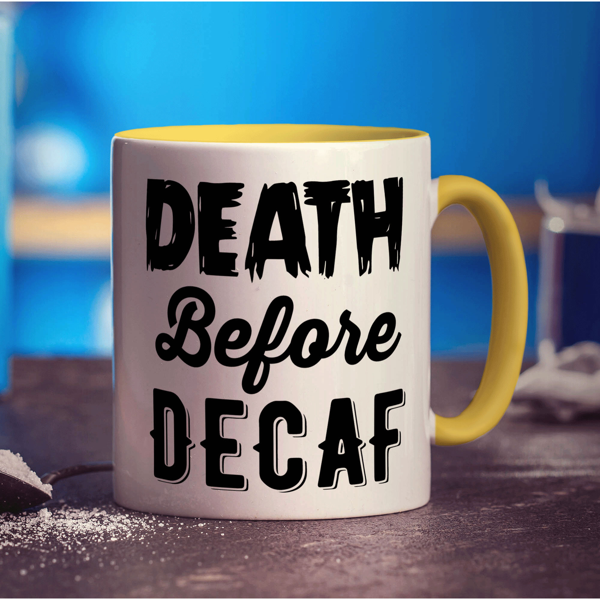 Death Before Decaf Mug