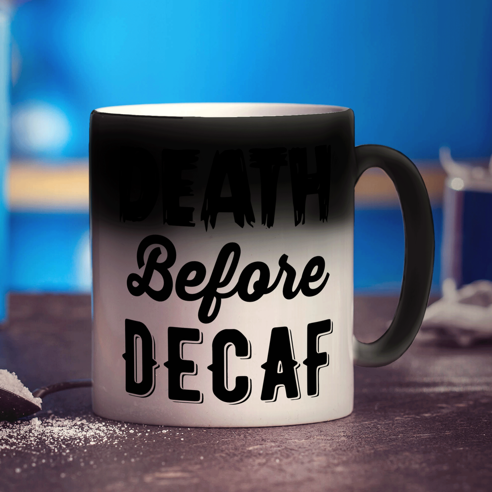 Death Before Decaf Mug