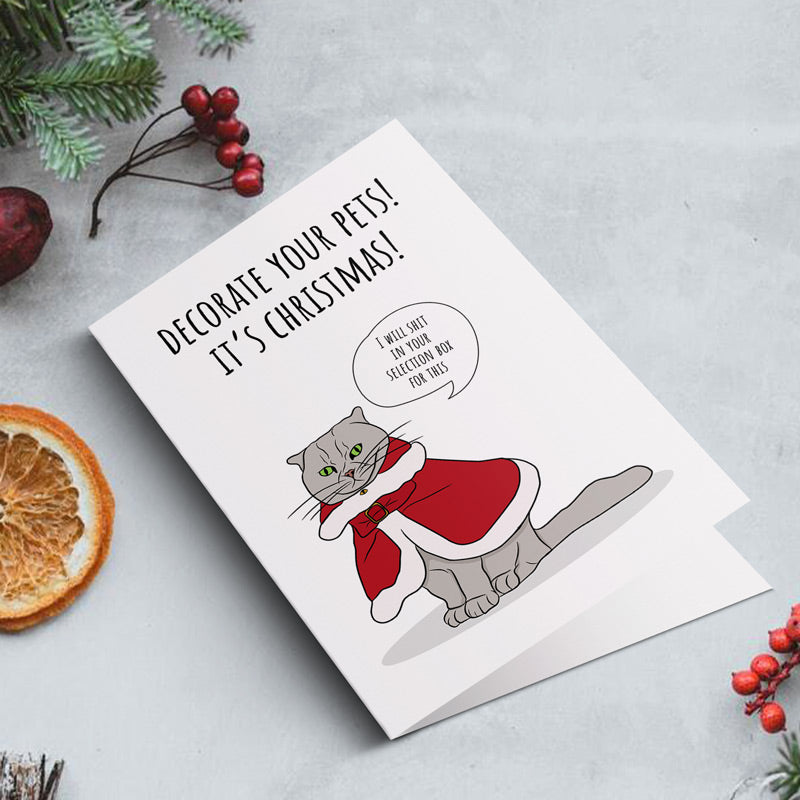 Decorate Your Pets Christmas Card