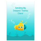 Personalised Deepest Thanks Thank You Card Standing Up