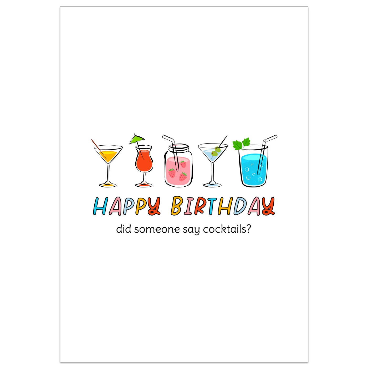 Did Someone Say Cocktails Card