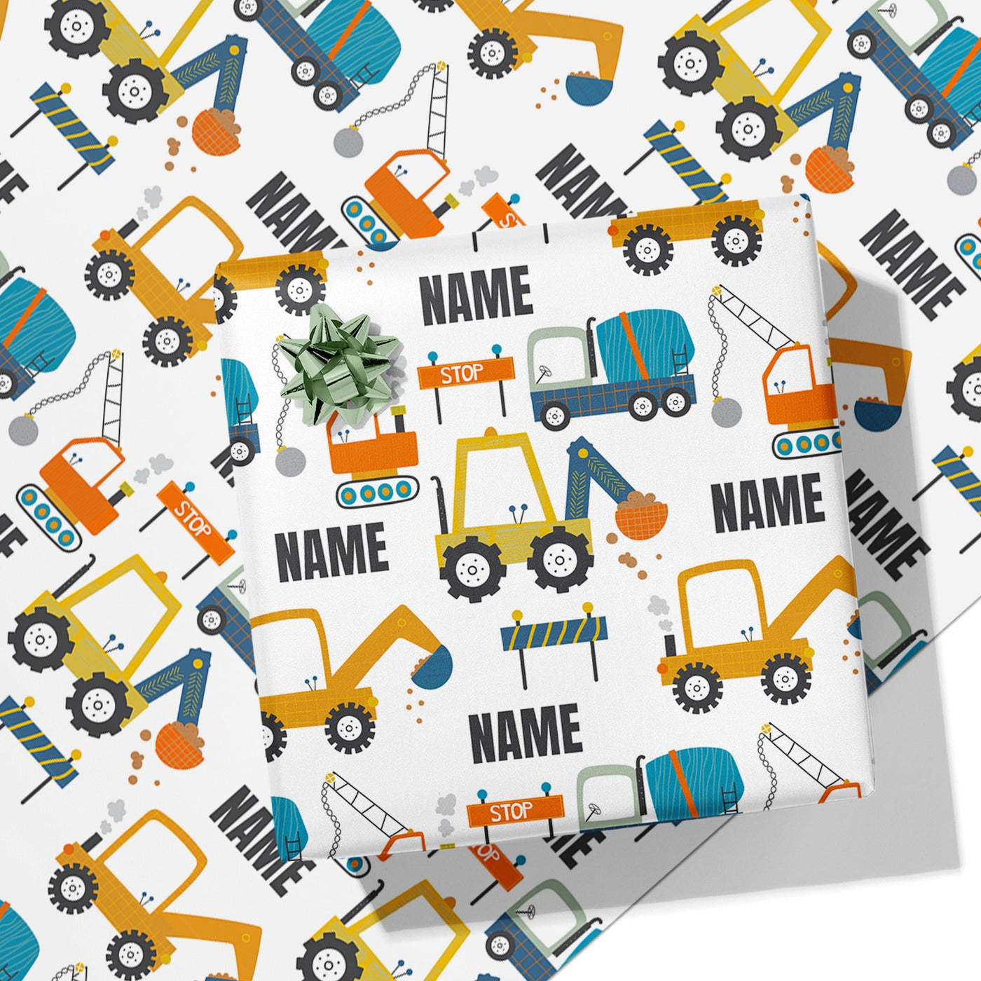 Digger Name Wrapping Paper