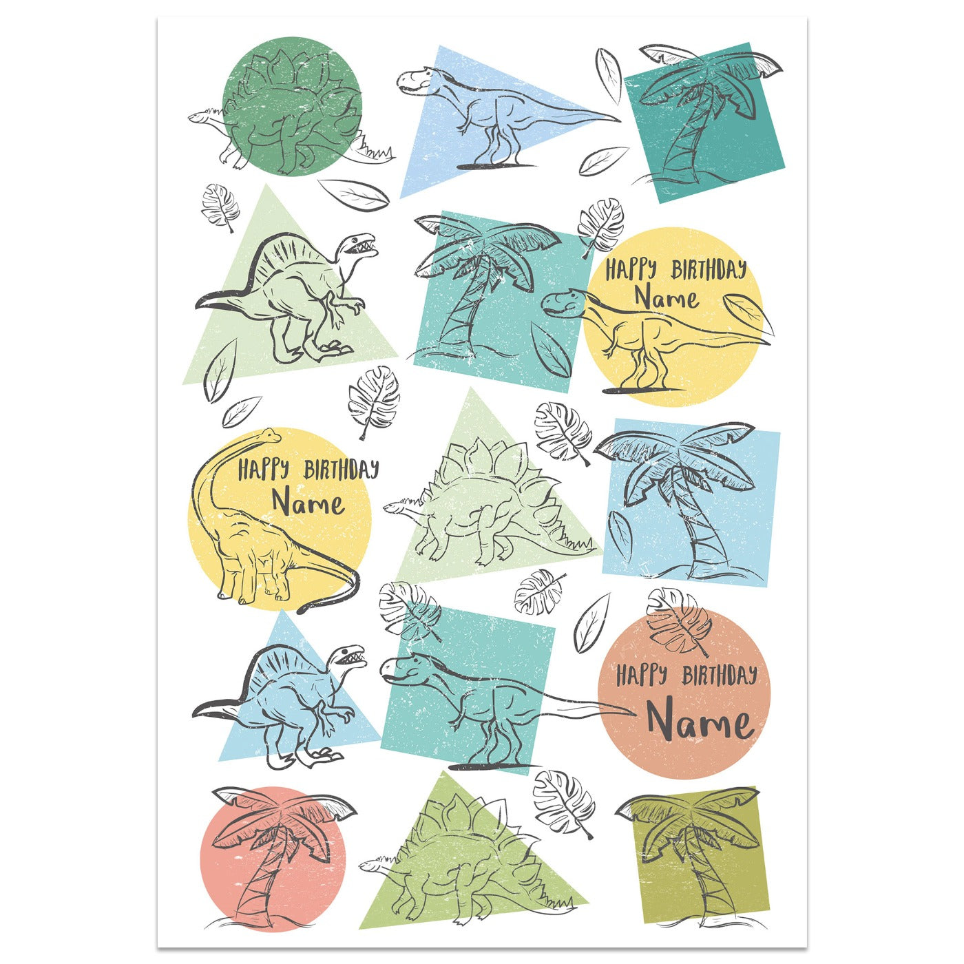 Dinosaur Birthday Card Standing Up