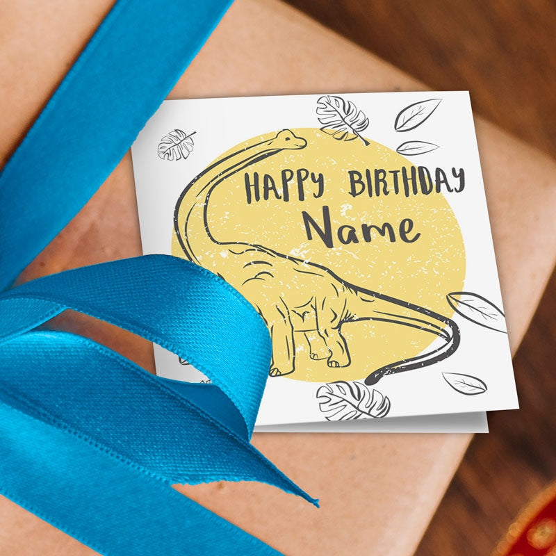 Dinosaur Birthday Gift Tags Addon