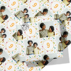 Dinosaur Party Birthday Photo Wrapping Paper - Add Any Age