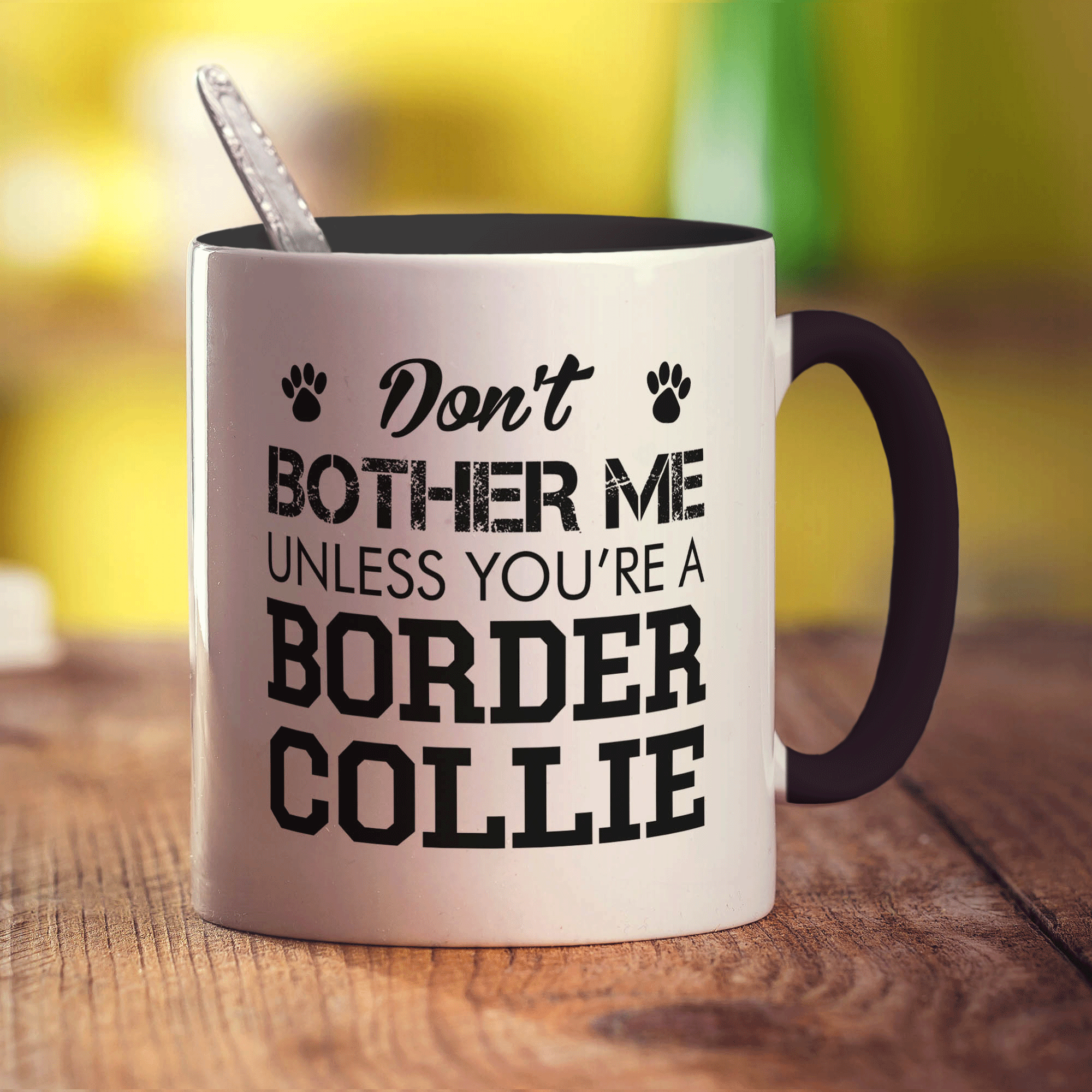 Don't Bother Me Unless You're a Border Collie Mug - Standard 330ml (11oz) / Black