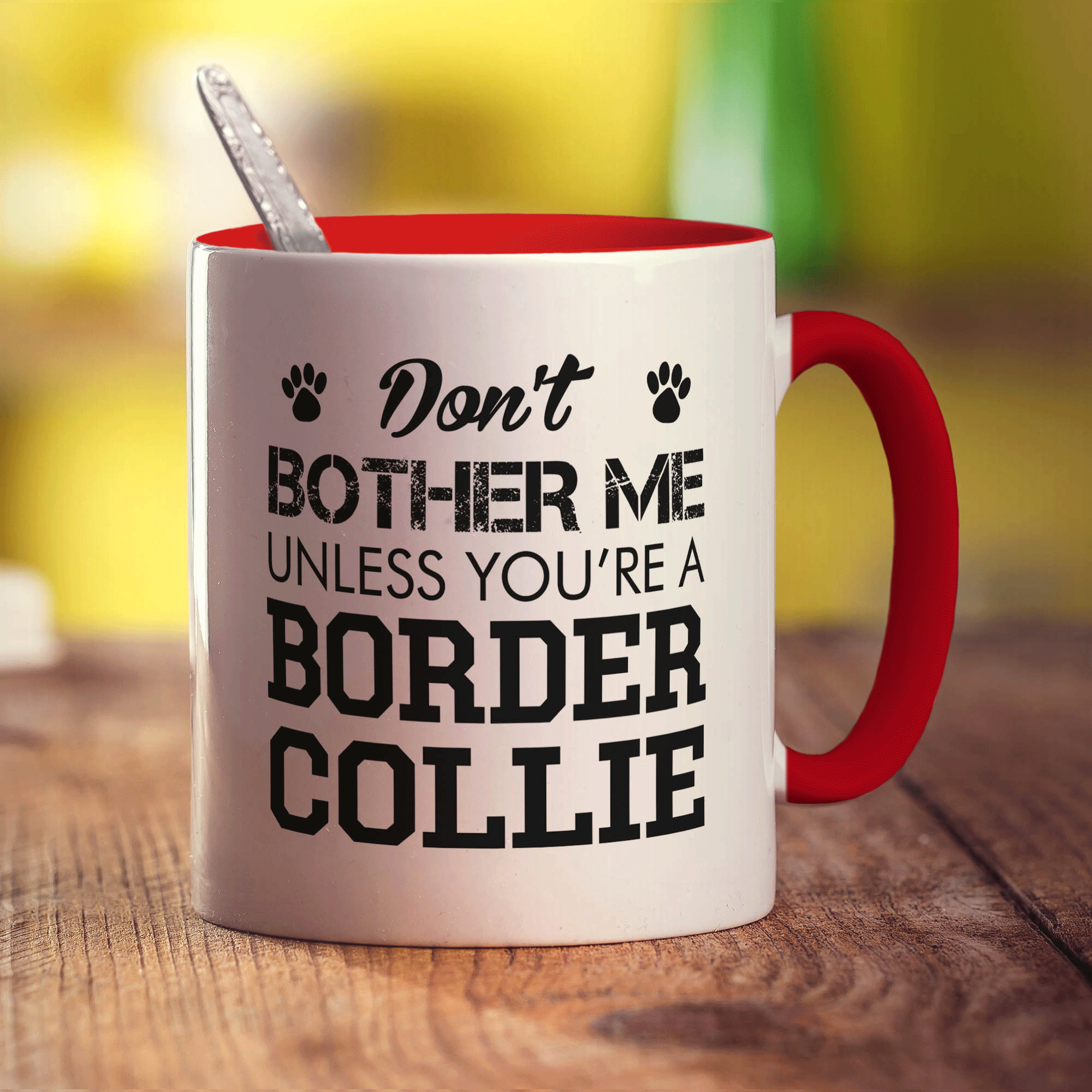 Don't Bother Me Unless You're a Border Collie Mug - Standard 330ml (11oz) / Red