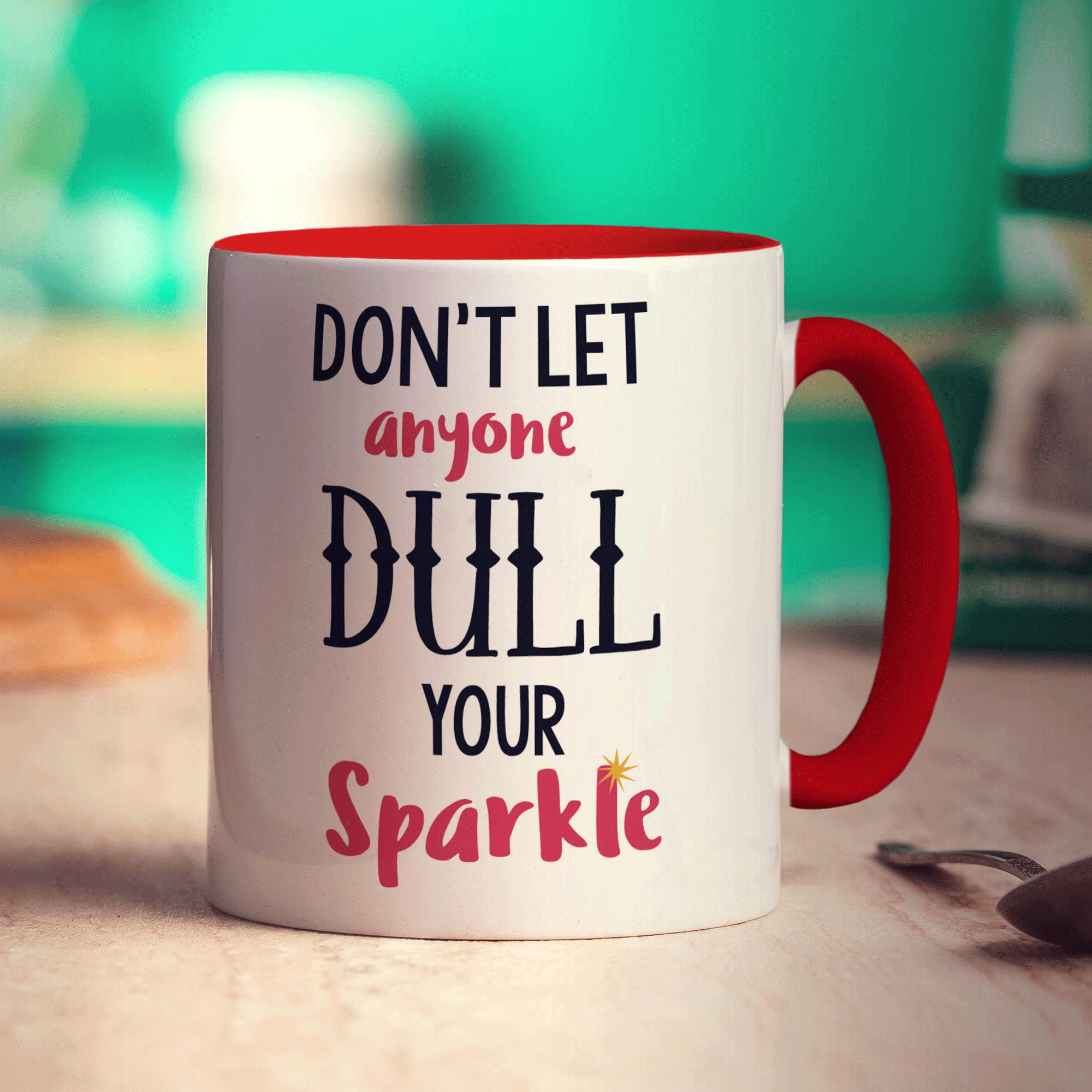 Don't Let Anyone Dull Your Sparkle Mug - Standard 330ml (11oz) / Red