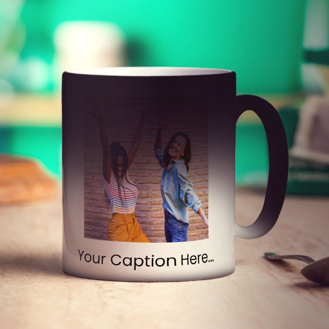 Double Sided Photo and Caption Mug