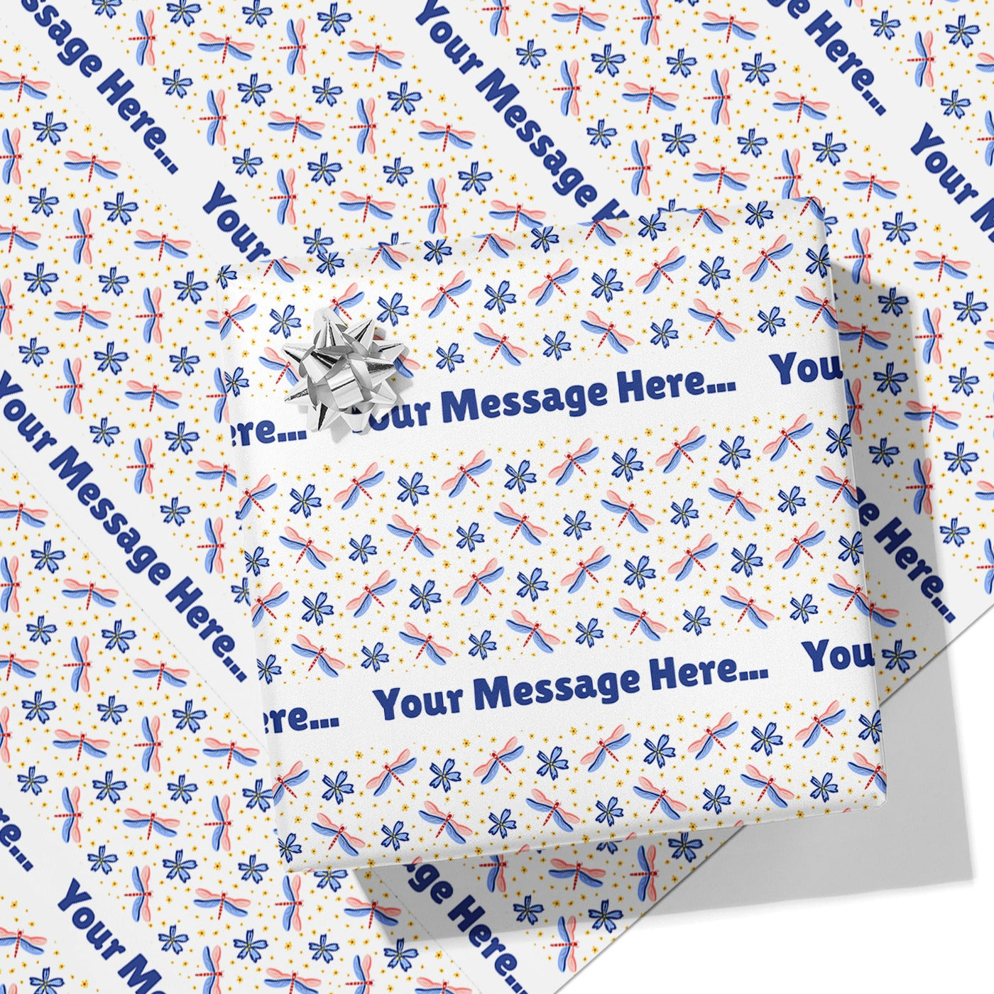 Dragonfly Message Wrapping Paper