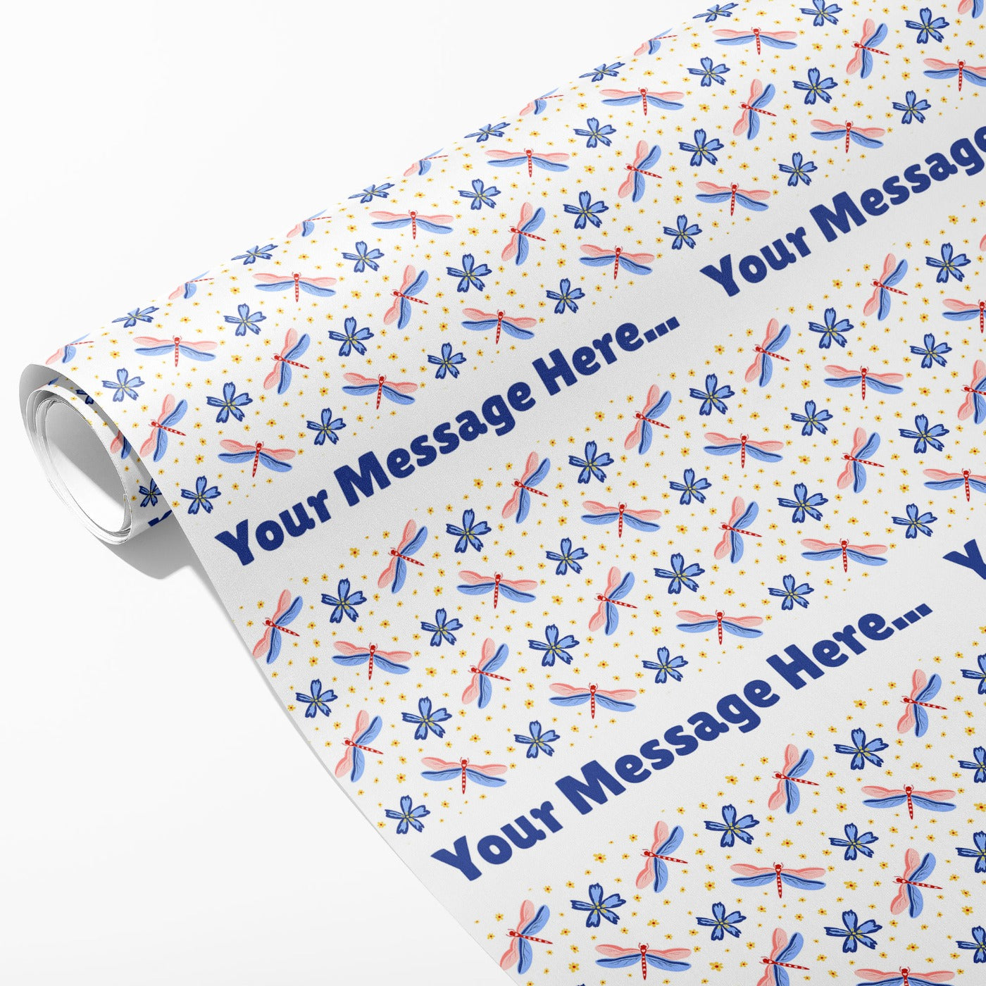 Dragonfly Message Wrapping Paper