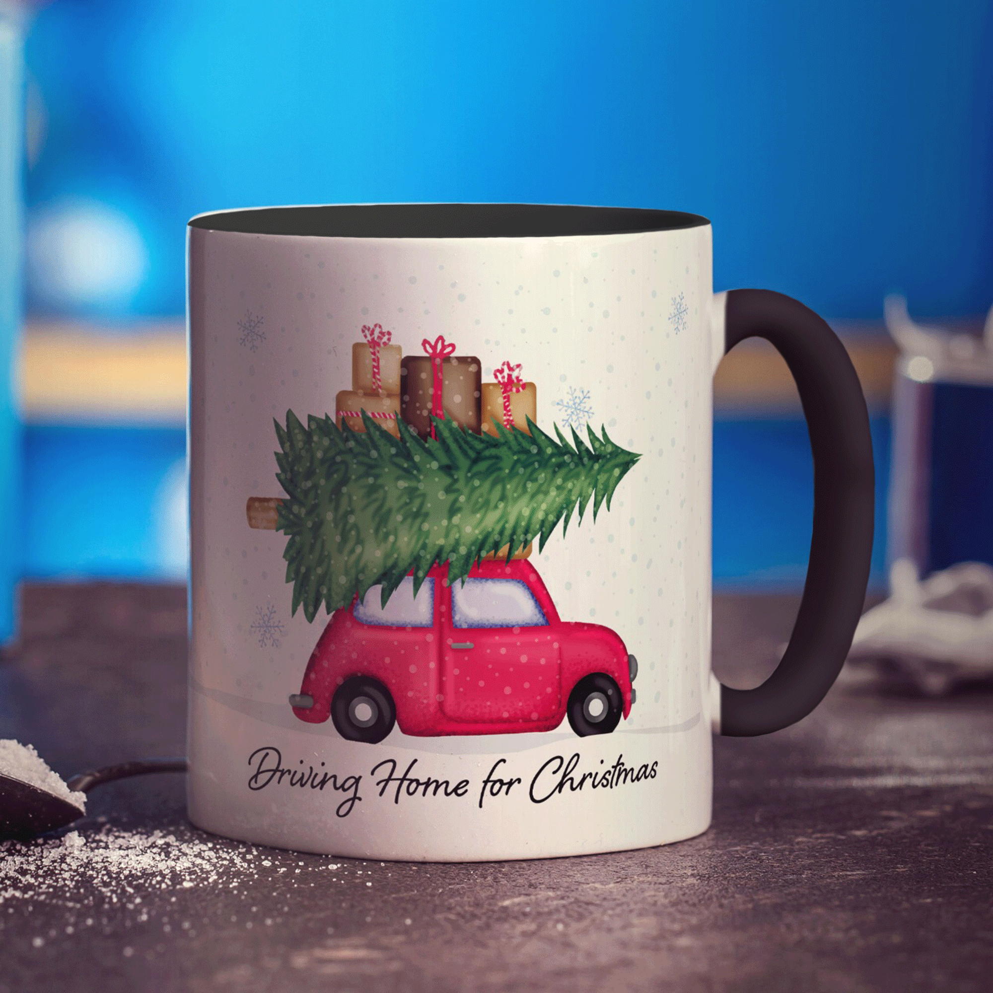 Driving Home for Christmas Mug