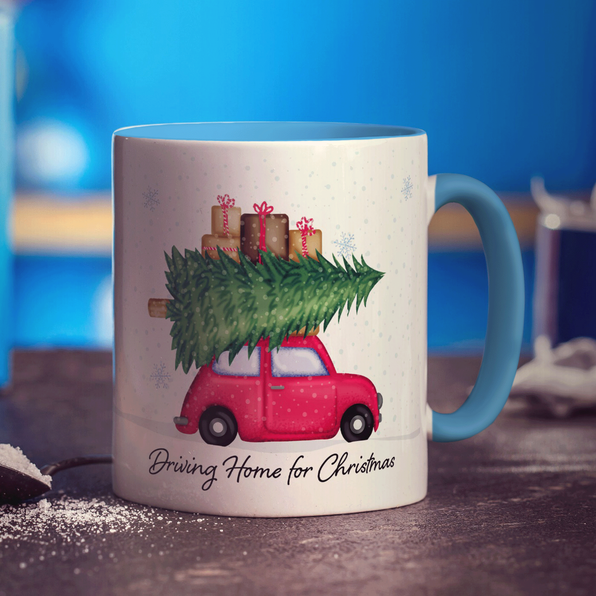 Driving Home for Christmas Mug
