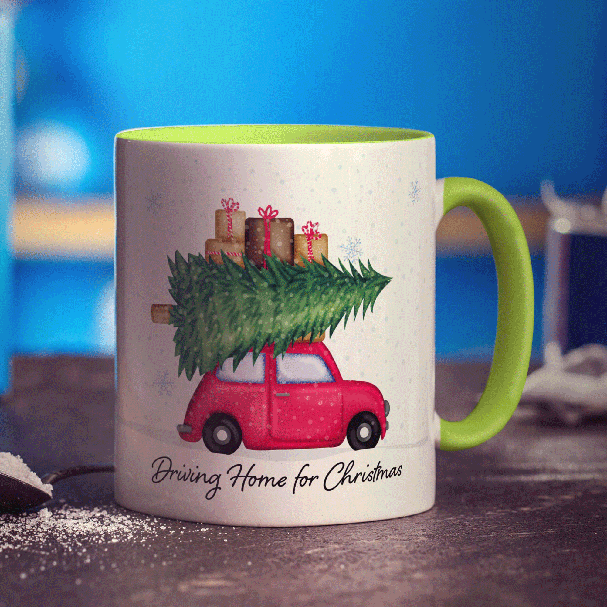 Driving Home for Christmas Mug