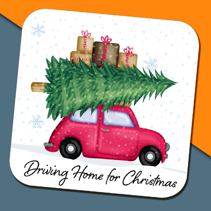 Driving Home for Christmas Coaster