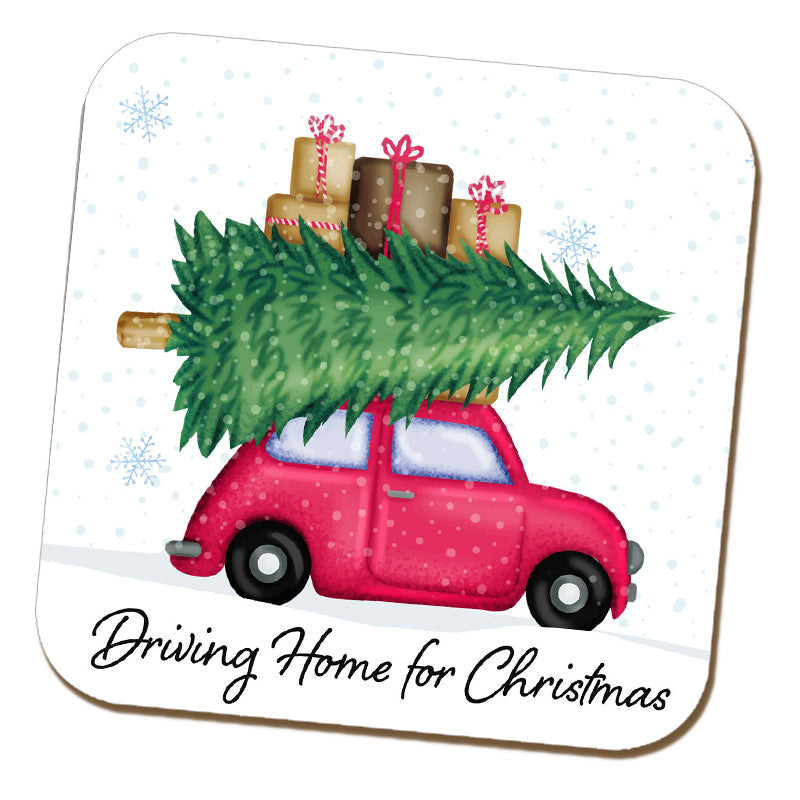 Driving Home for Christmas Coaster