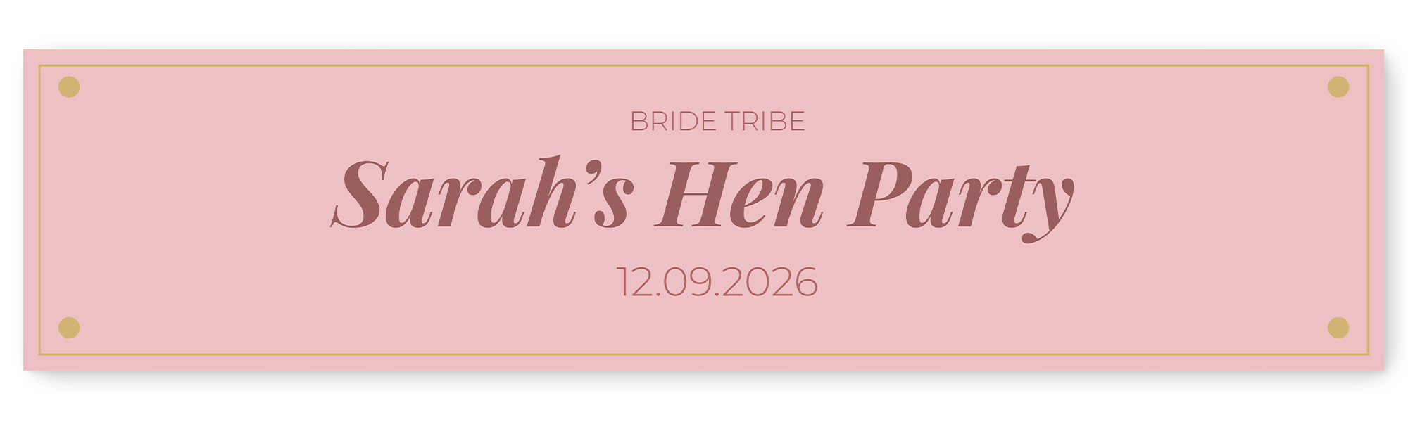Hen Party Text Banner