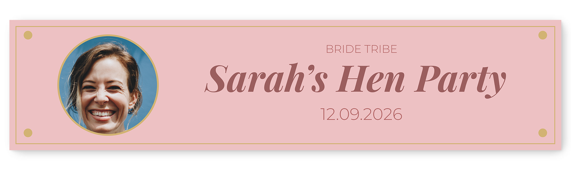 Hen Party Photo & Text Banner