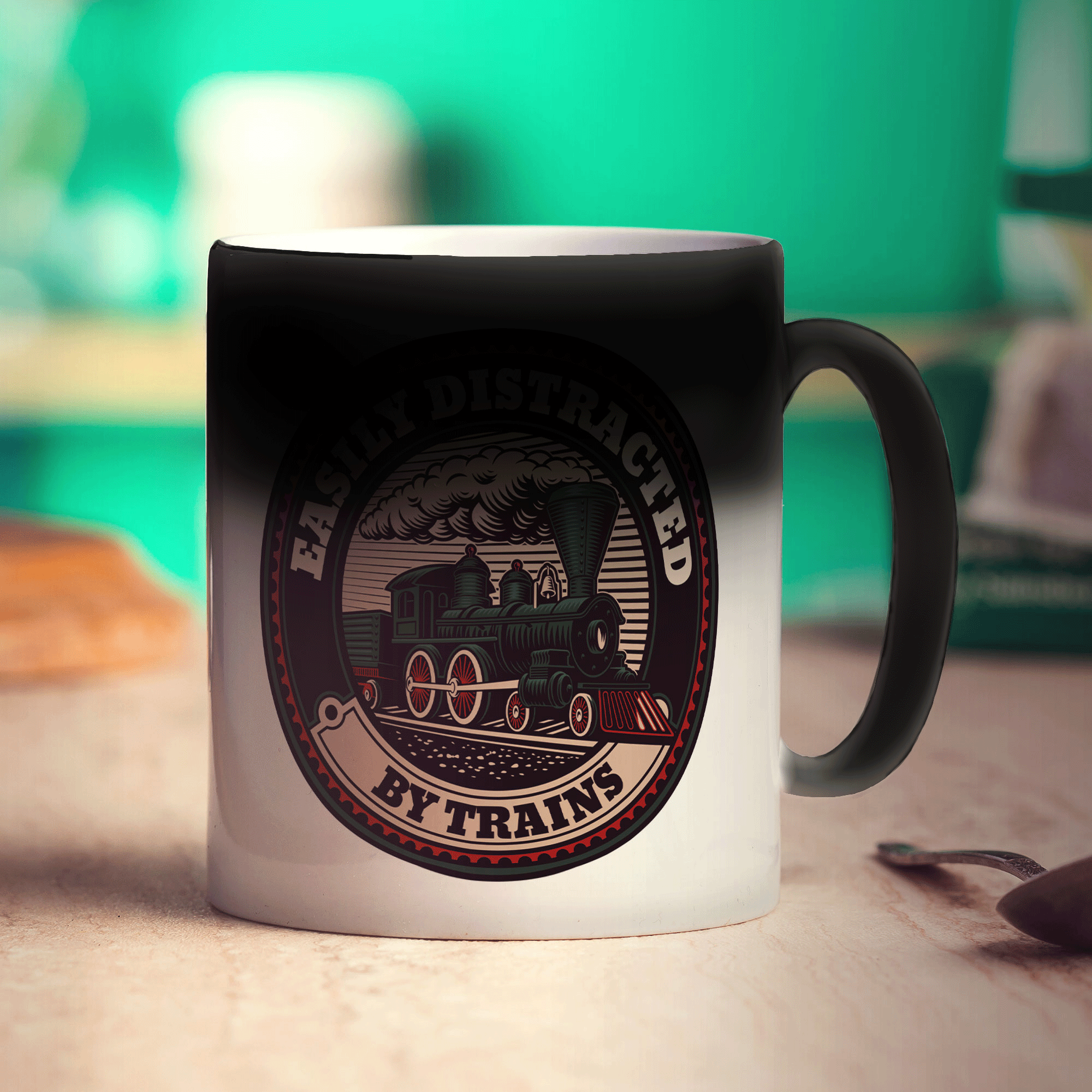 Easily Distracted by Trains Mug