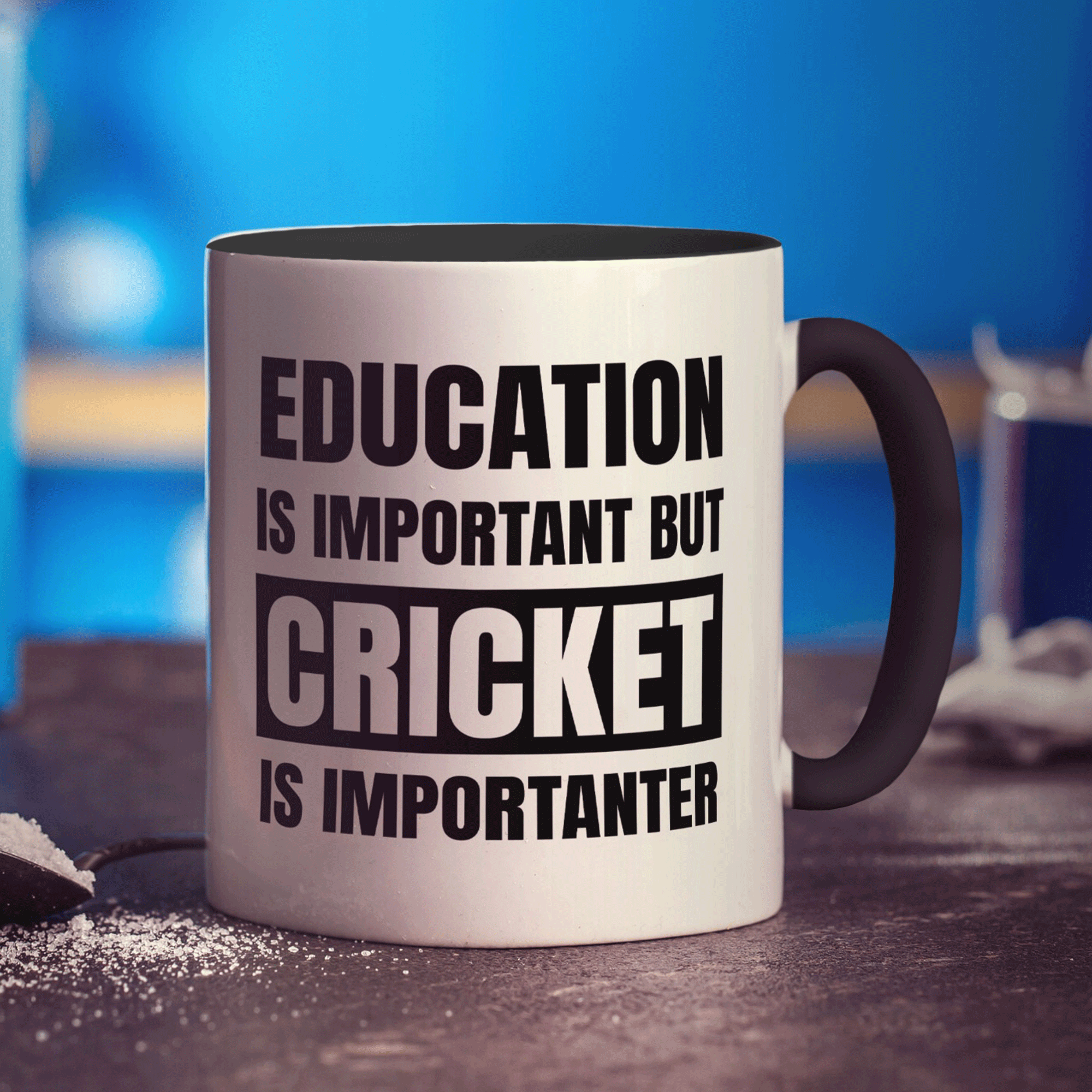 Education is Important but Cricket is Importanter Mug