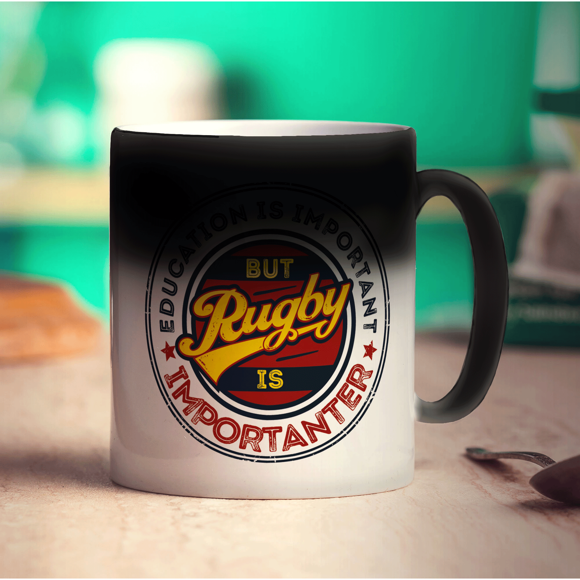 Education is Important But Rugby is Importanter Mug
