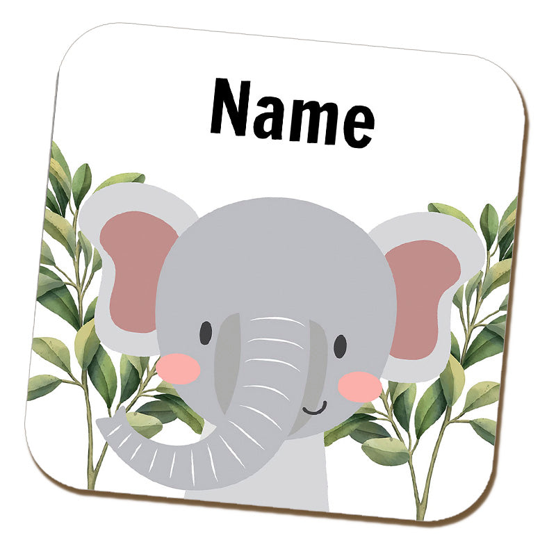 Elephant Name Coaster