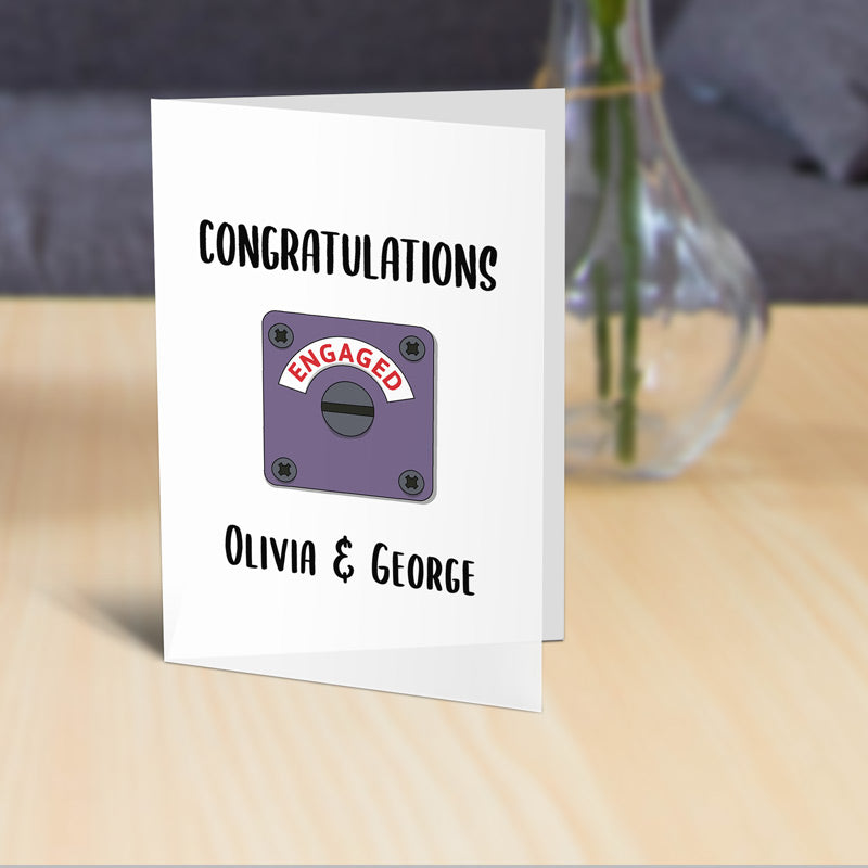 congratulations-engaged-lock-card-standing-up