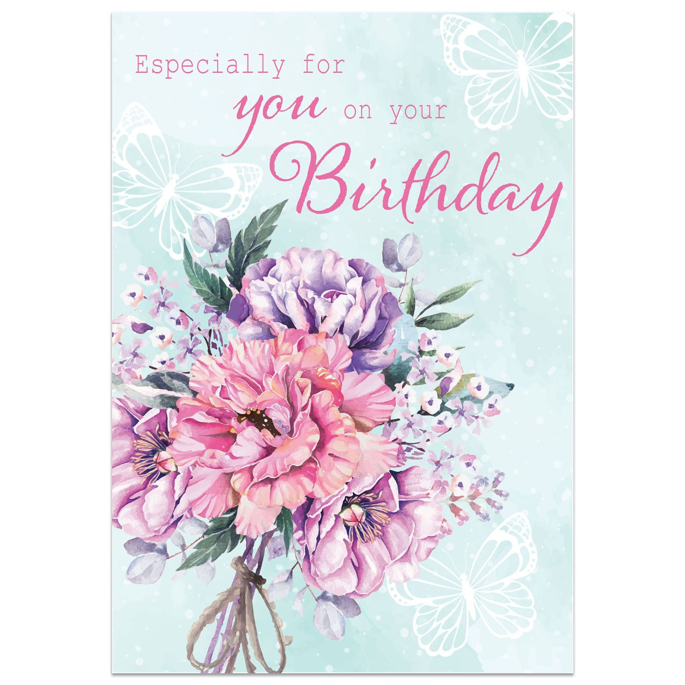 Especially For You on Your Birthday Bouquet Card