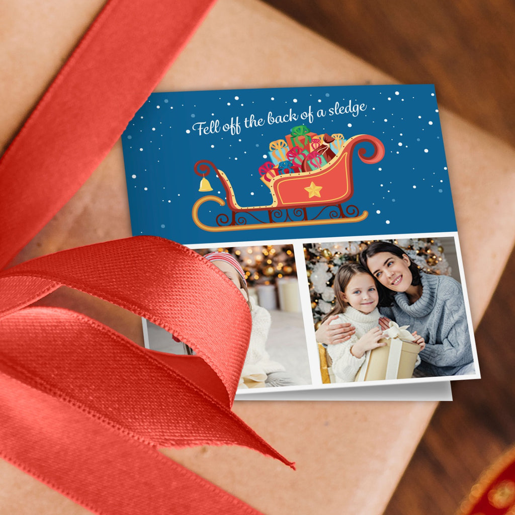 Christmas Sledge Photo Wrapping Paper