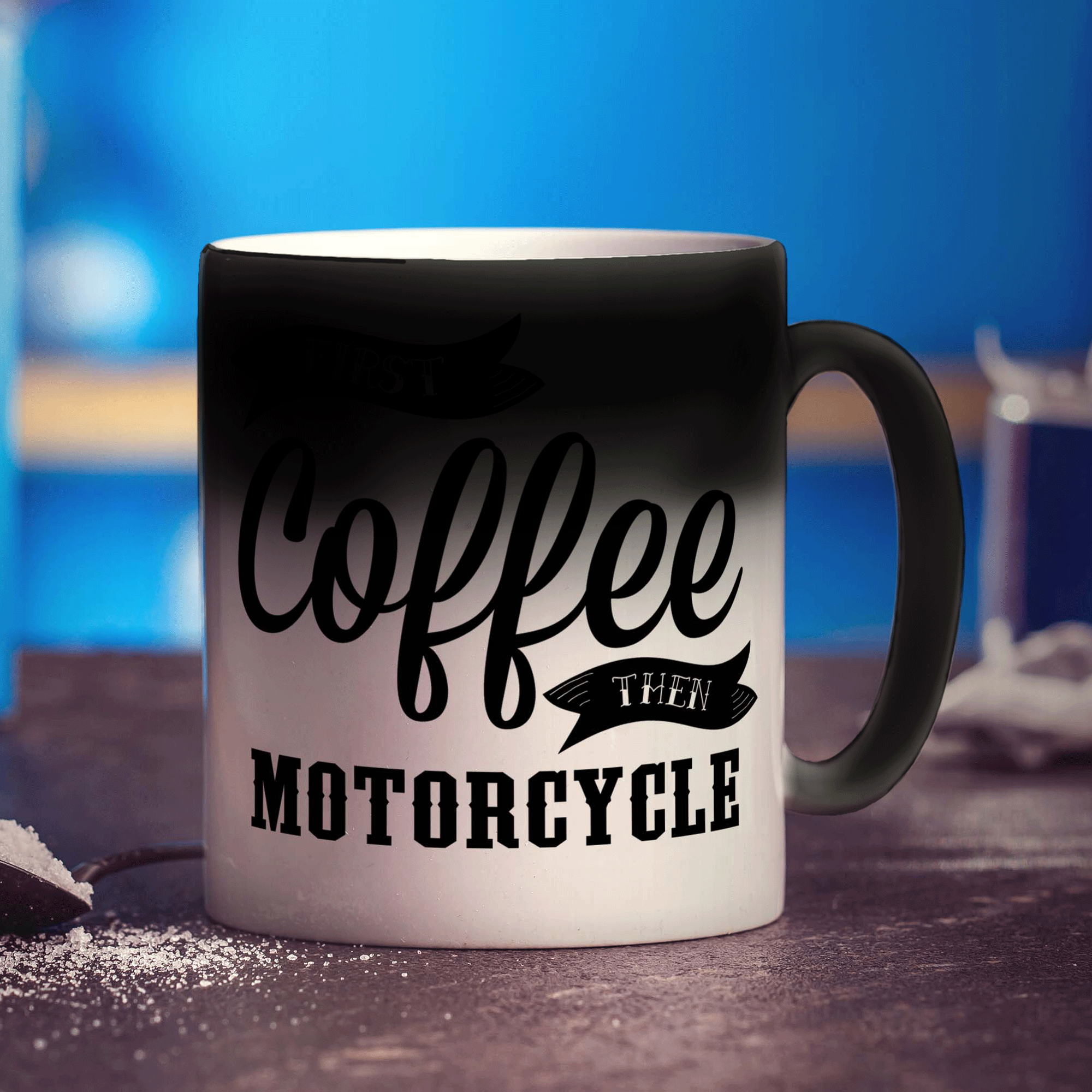First Coffee Then Motorcycle Mug