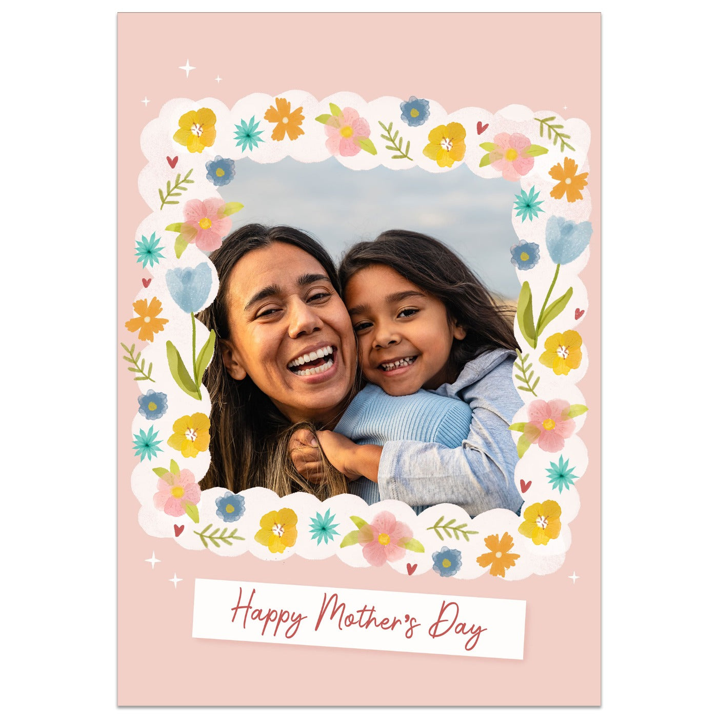 Flower Frame Mother's Day Photo Card