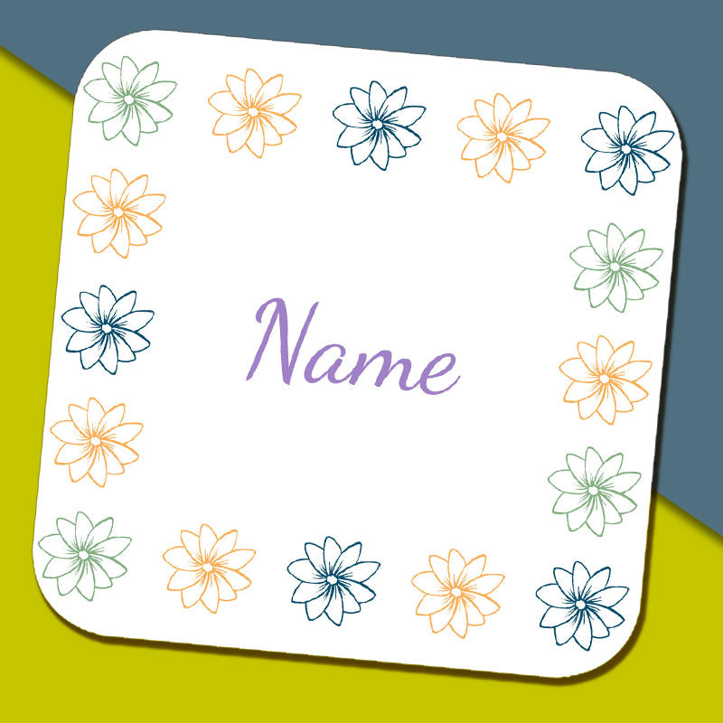 Flower Pattern Name Mug