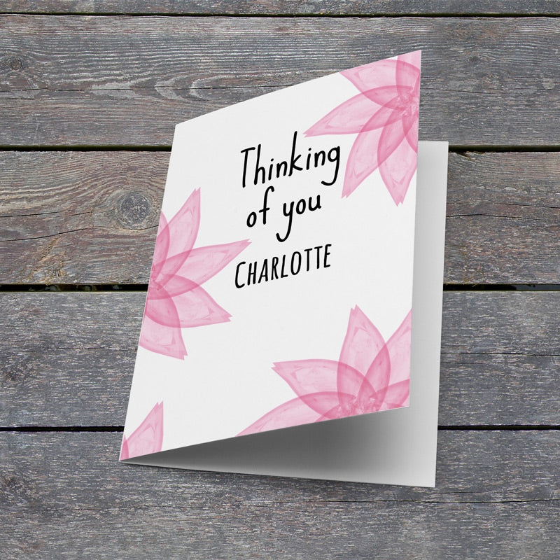 Flowery Thinking Of You Card