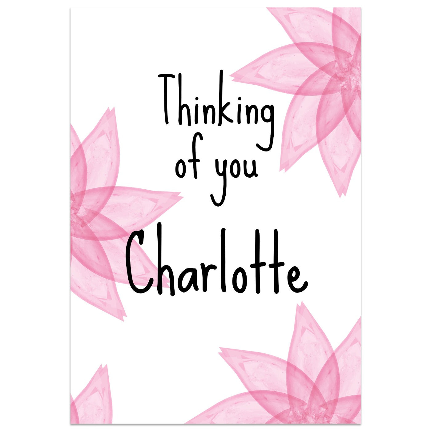 Flowery Thinking Of You Card