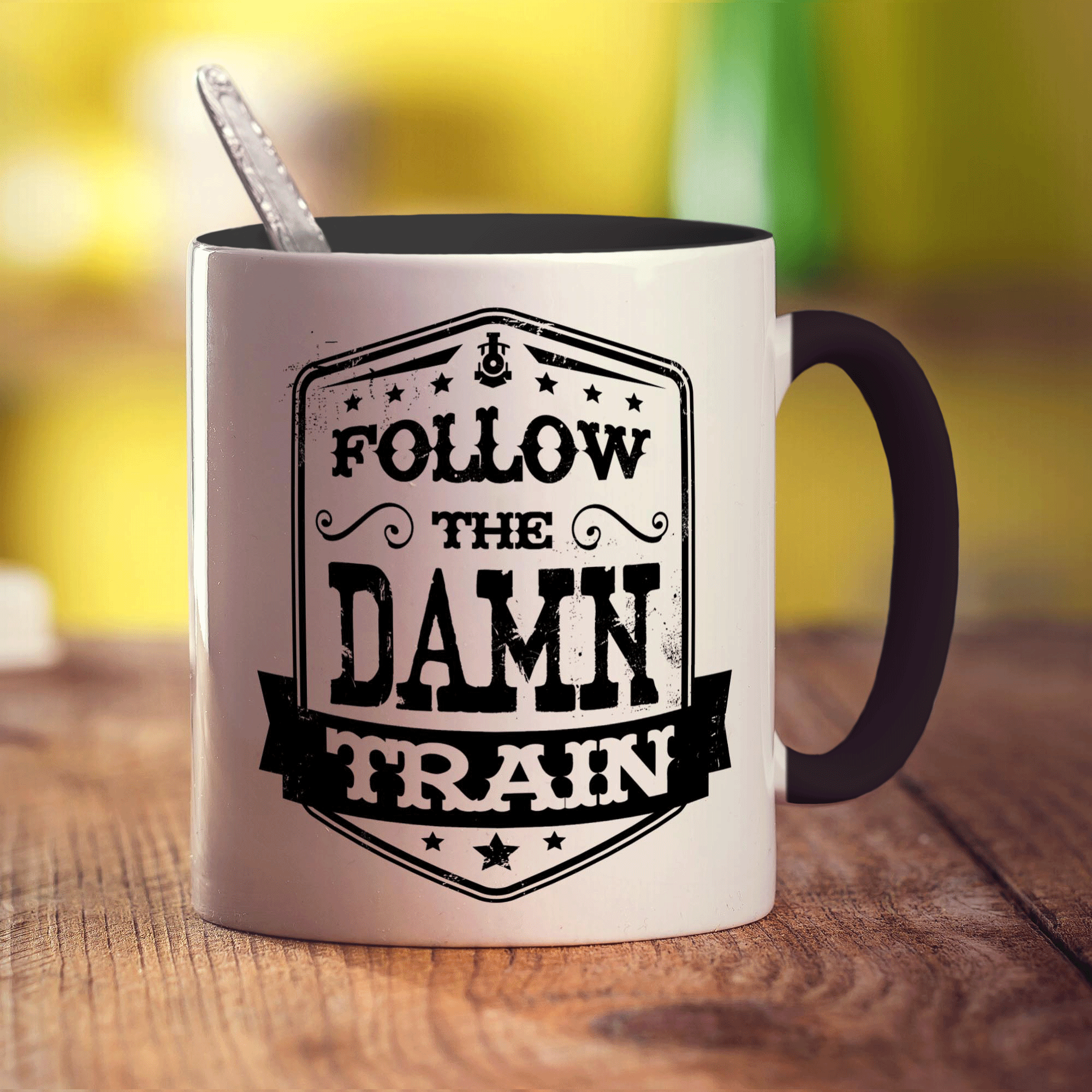 Follow The Damn Train Mug