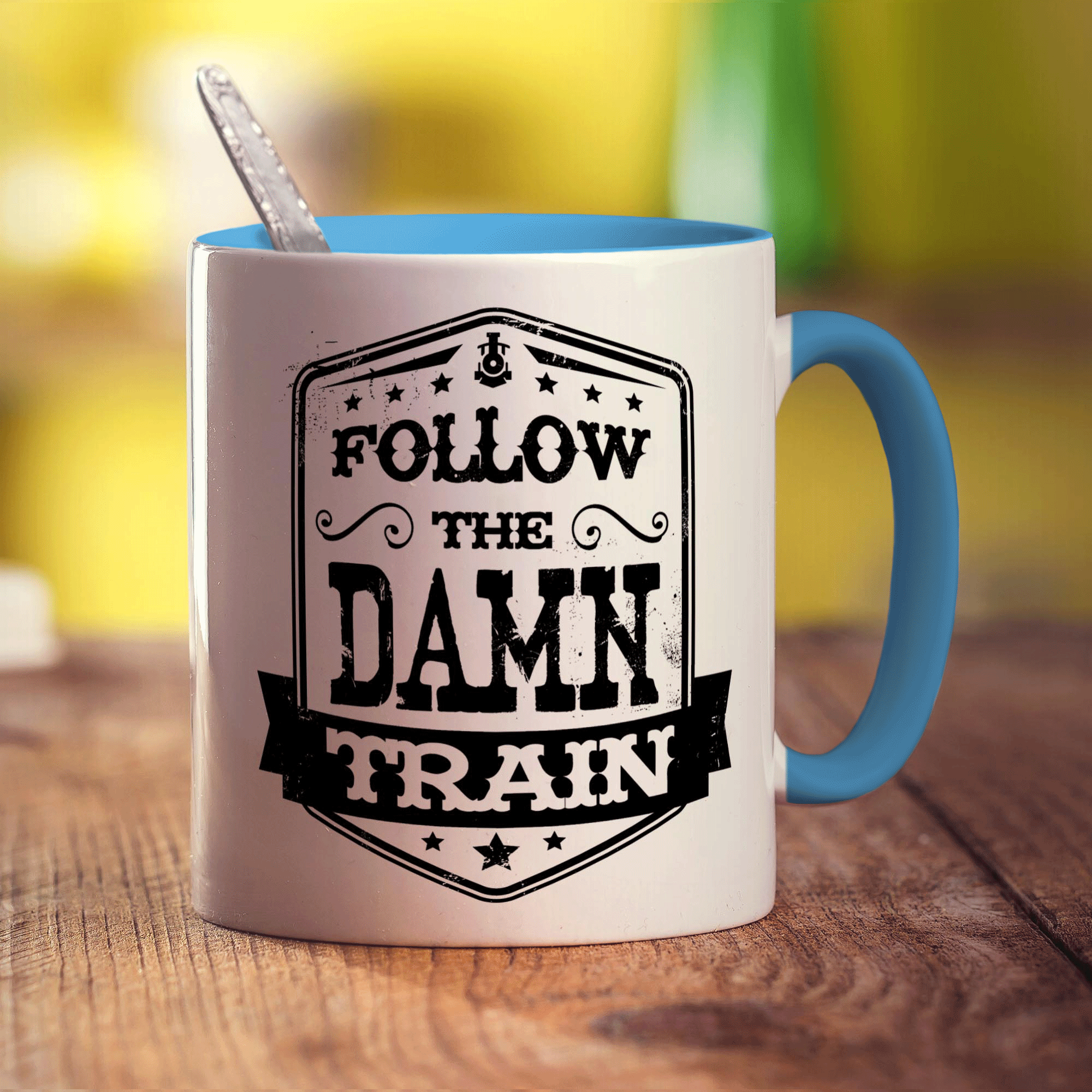 Follow The Damn Train Mug