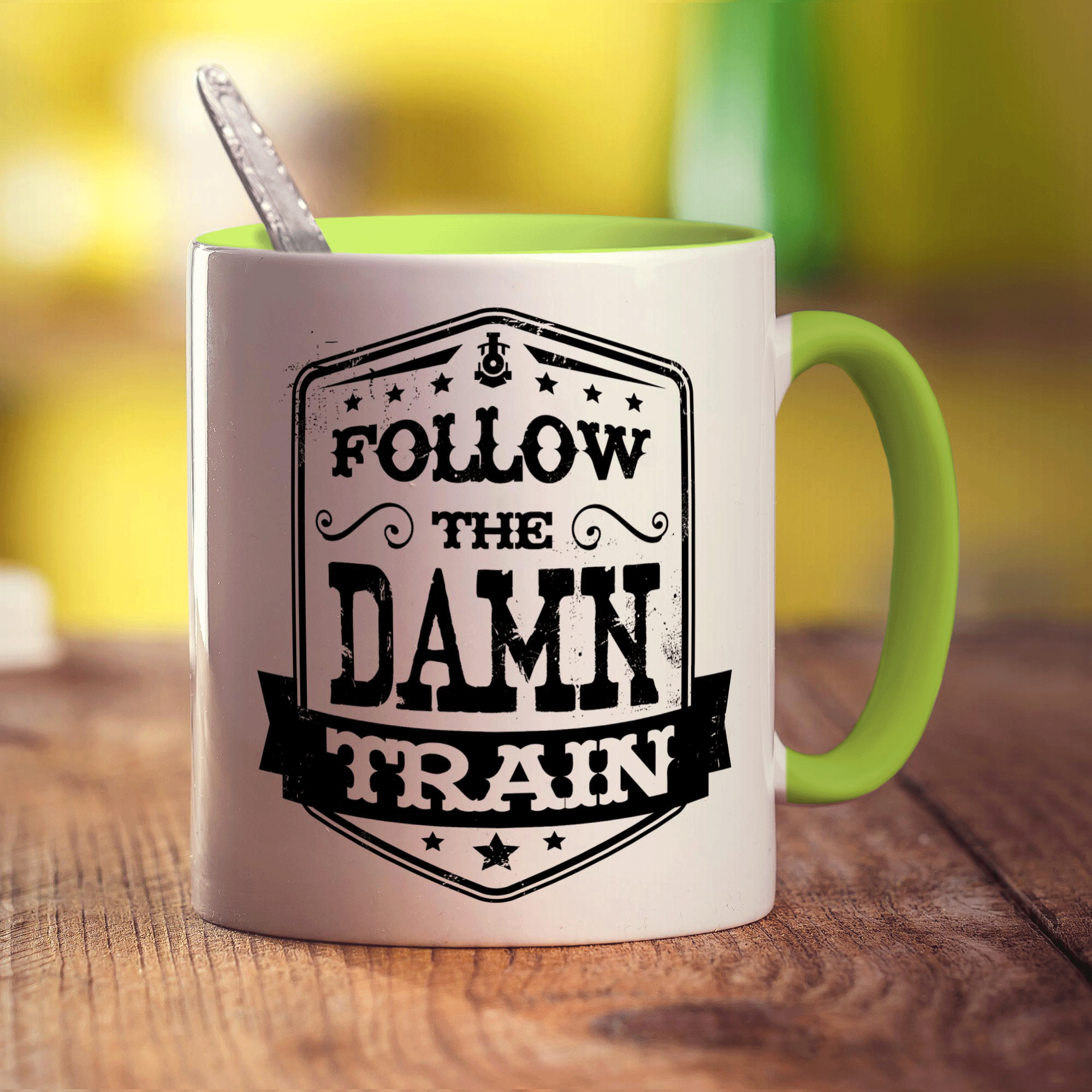 Follow The Damn Train Mug