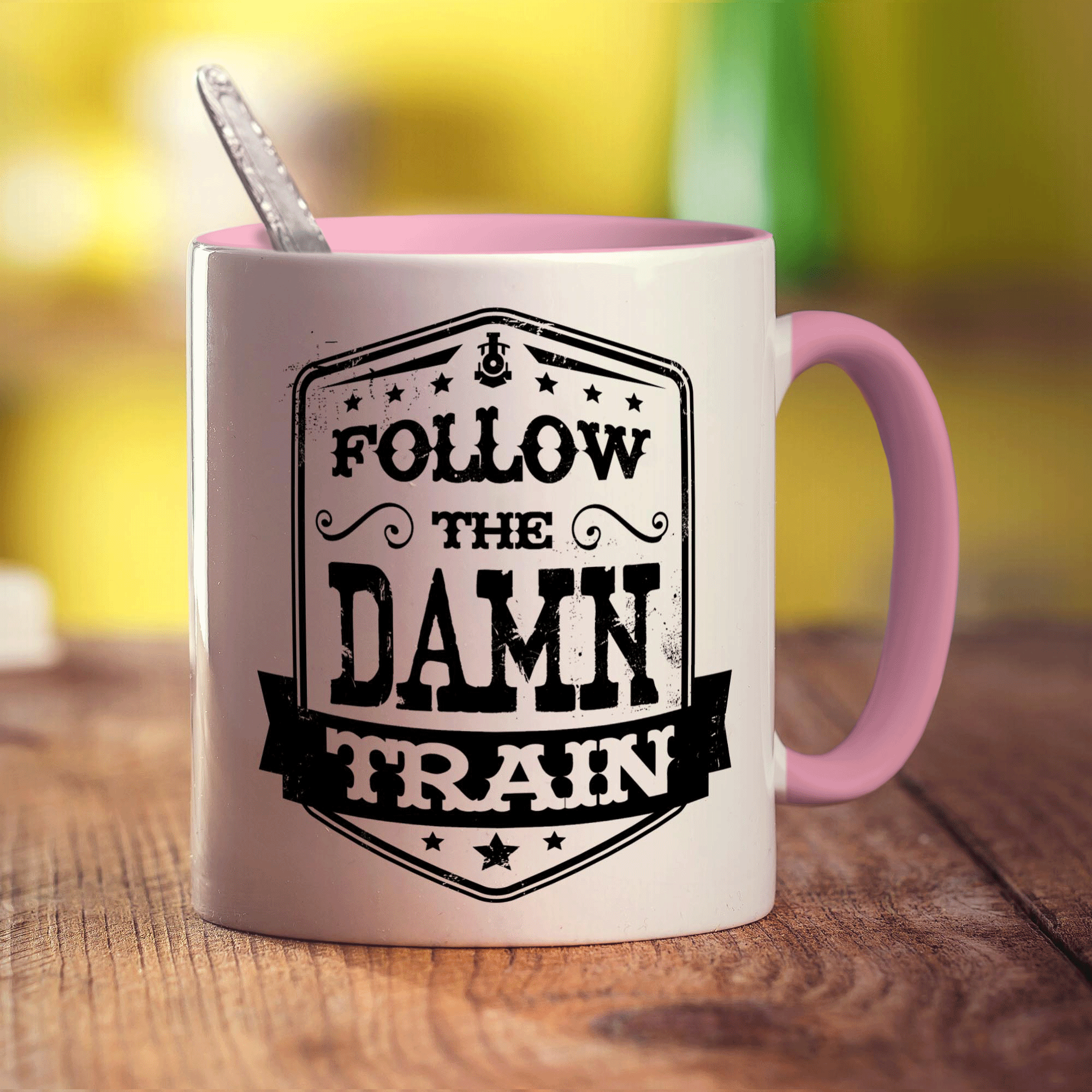Follow The Damn Train Mug