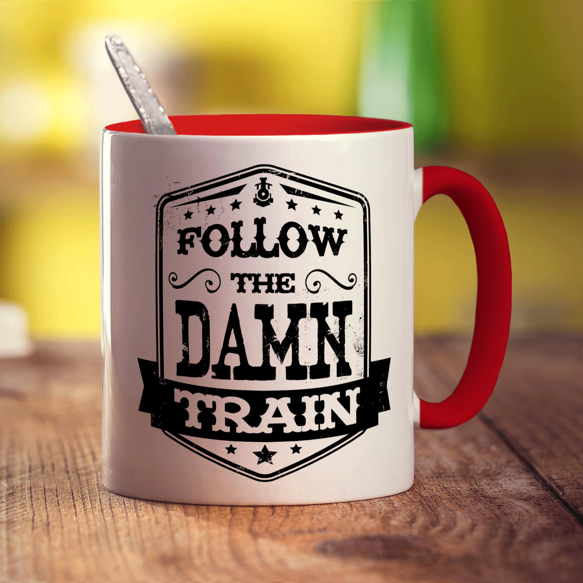 Follow The Damn Train Mug