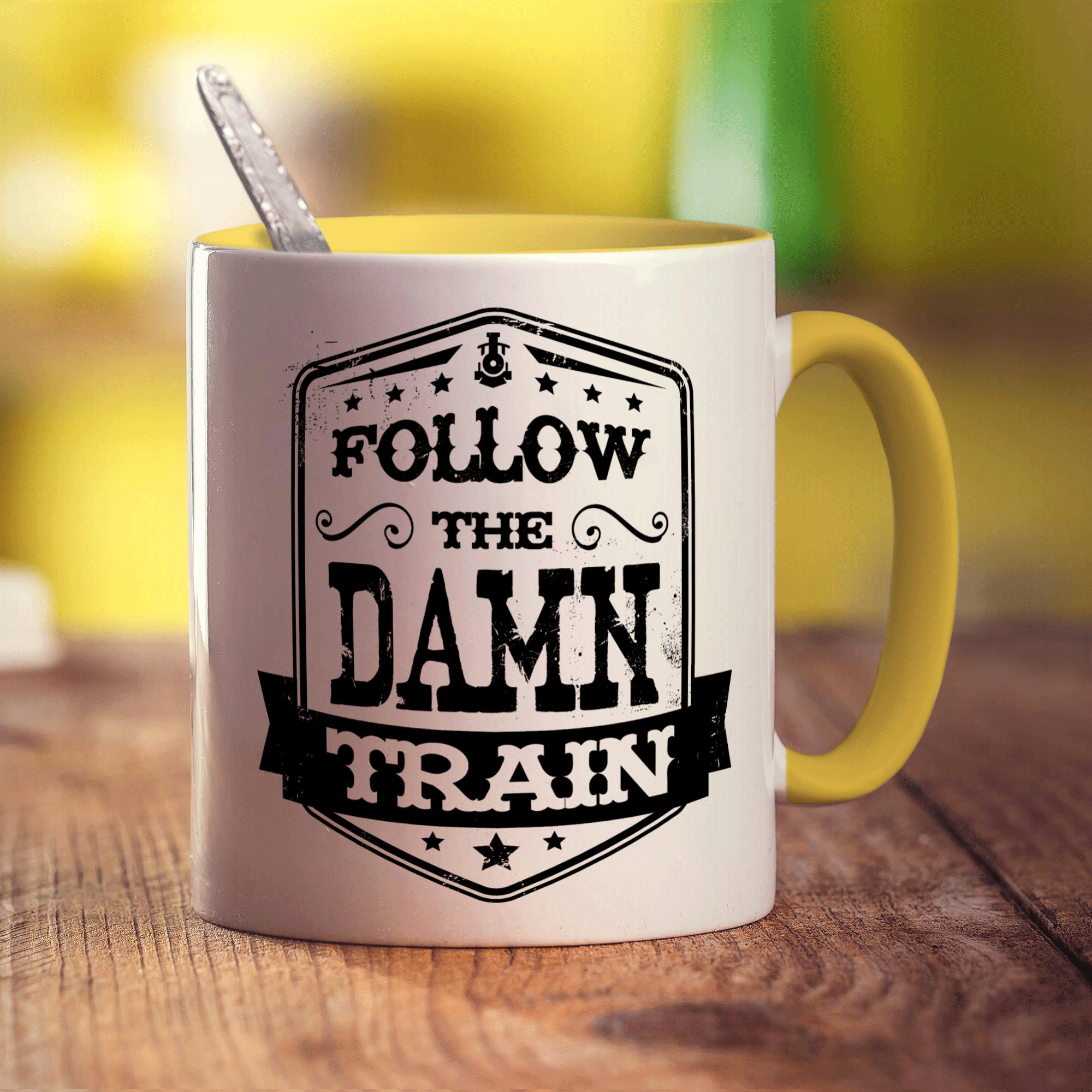 Follow The Damn Train Mug