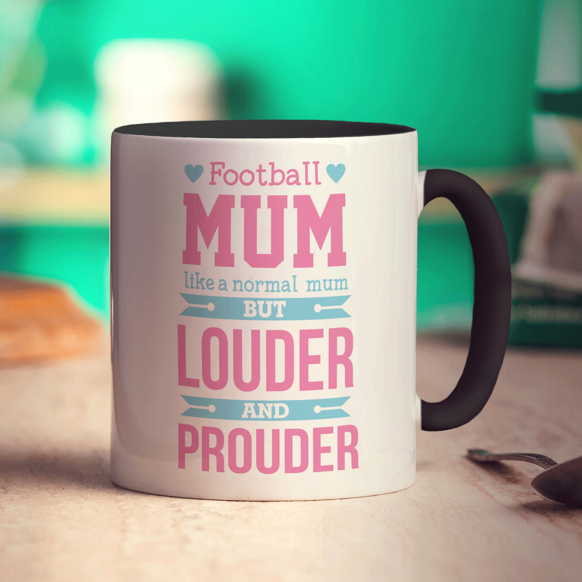 Football Mum Like a Normal Mum But Louder and Prouder Mug