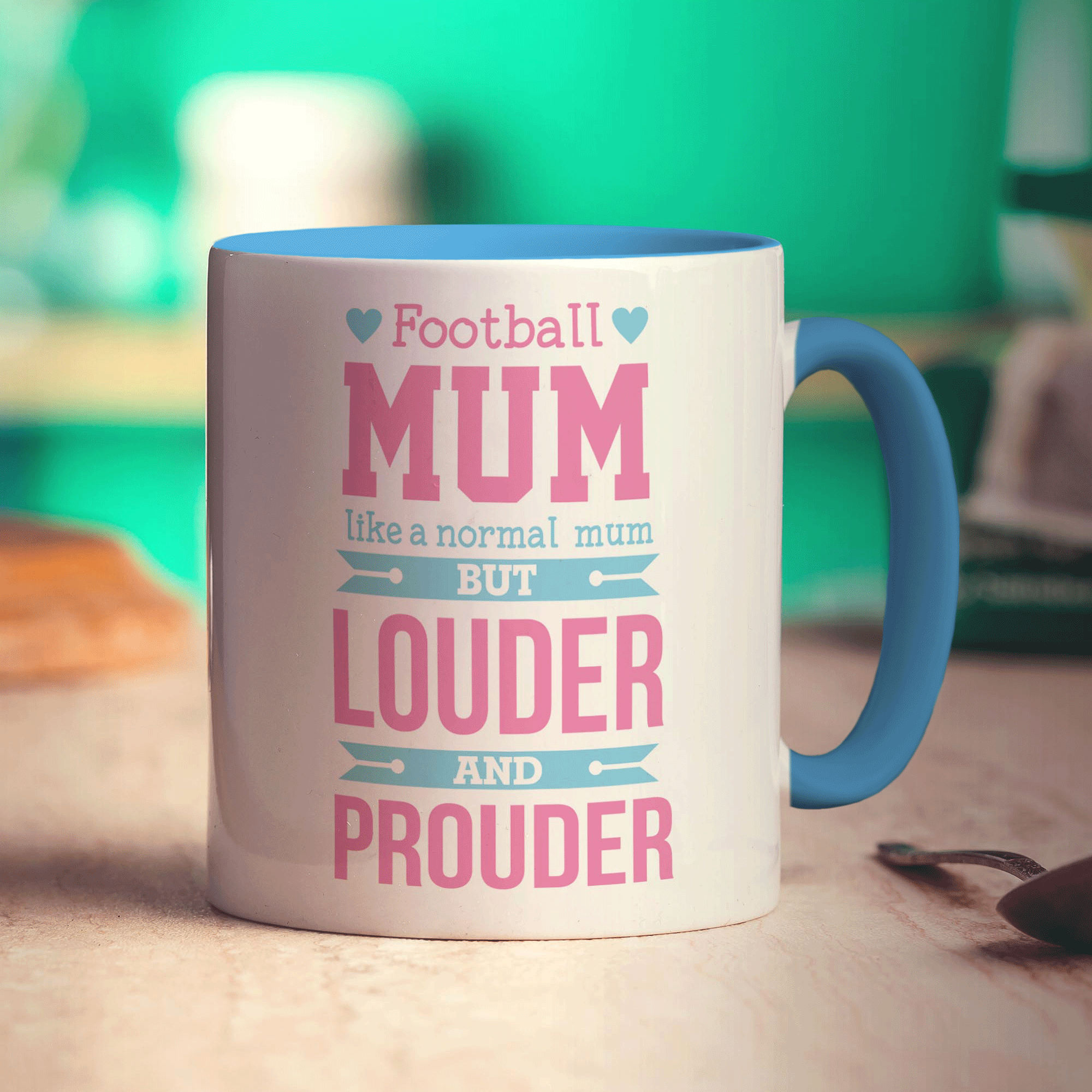 Football Mum Like a Normal Mum But Louder and Prouder Mug