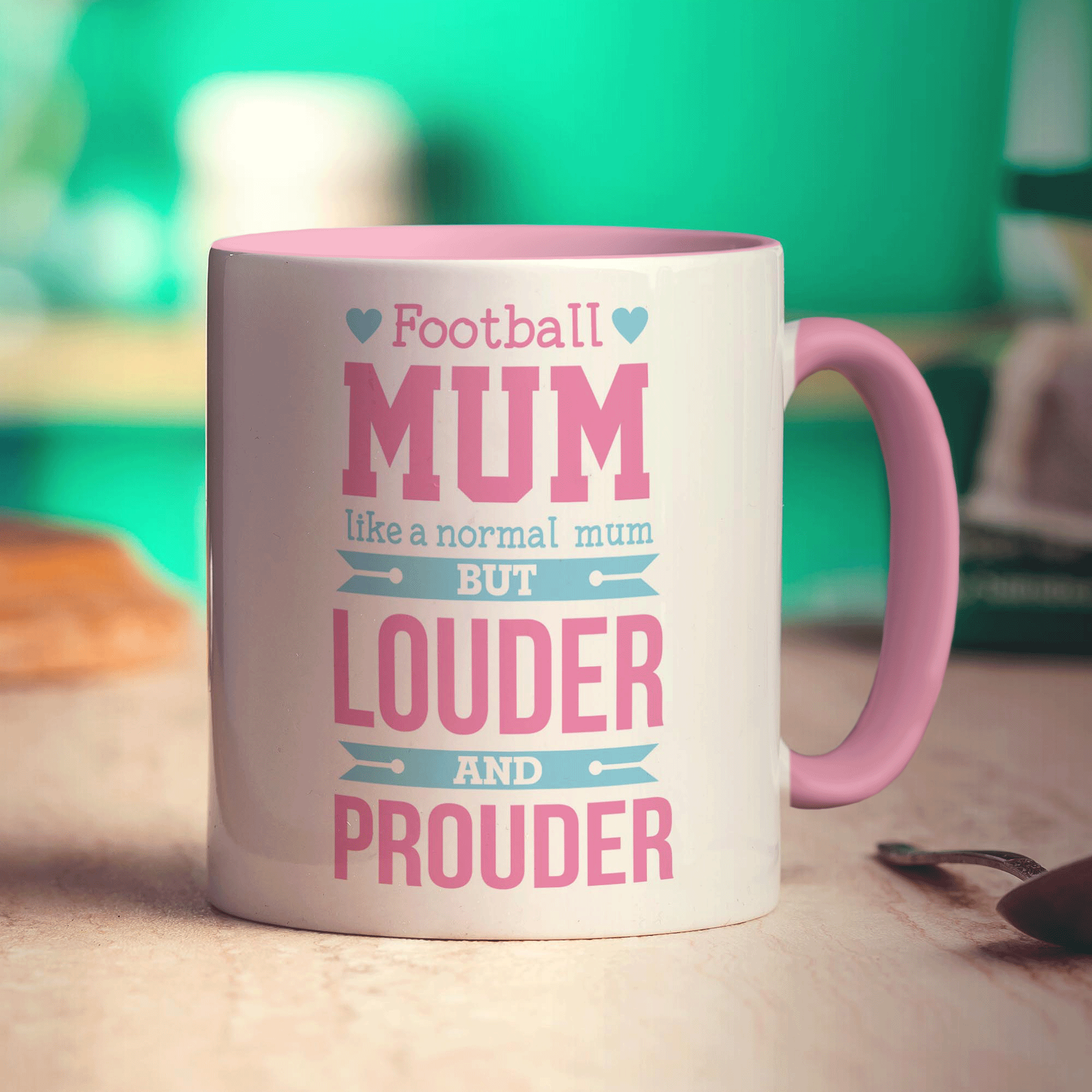 Football Mum Like a Normal Mum But Louder and Prouder Mug
