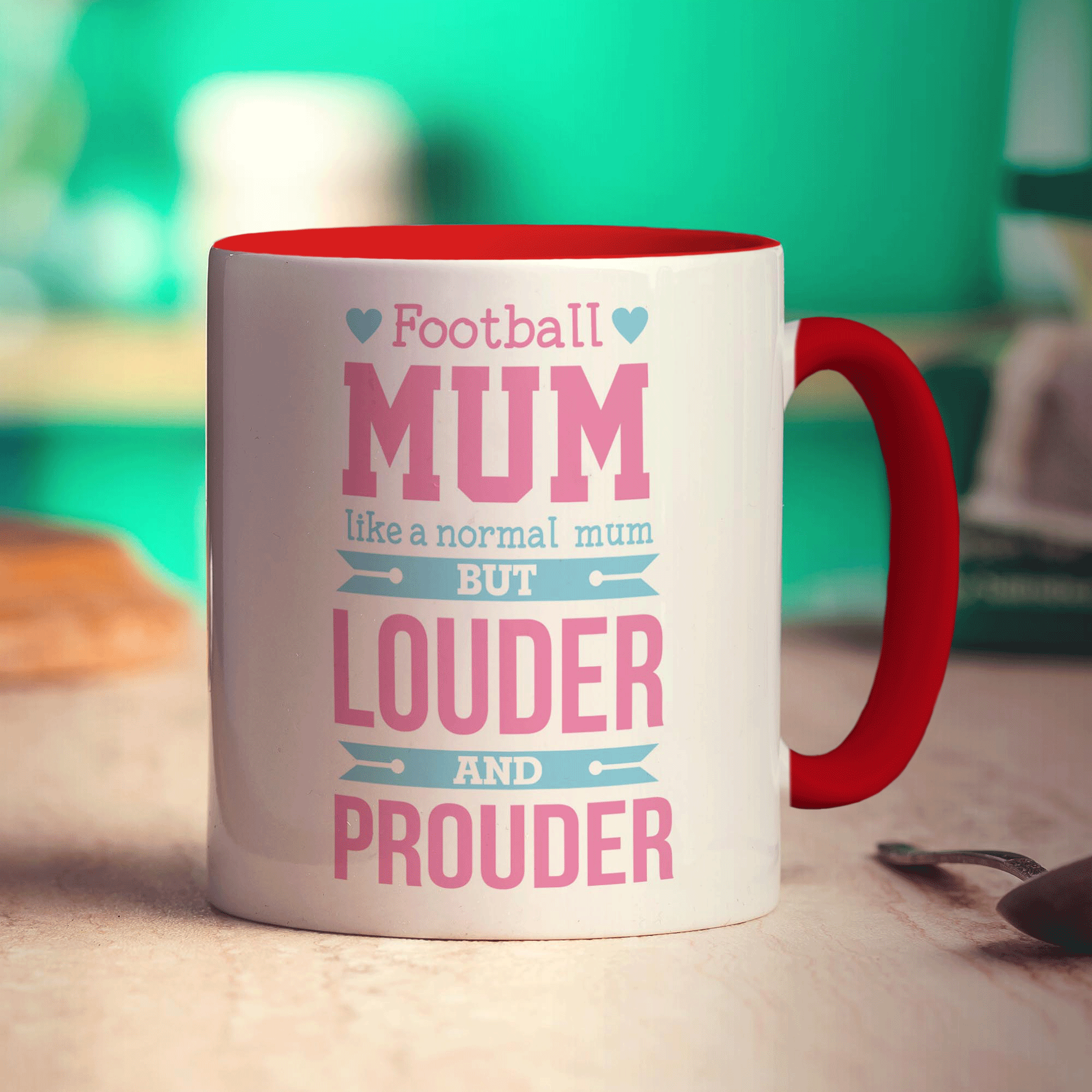 Football Mum Like a Normal Mum But Louder and Prouder Mug