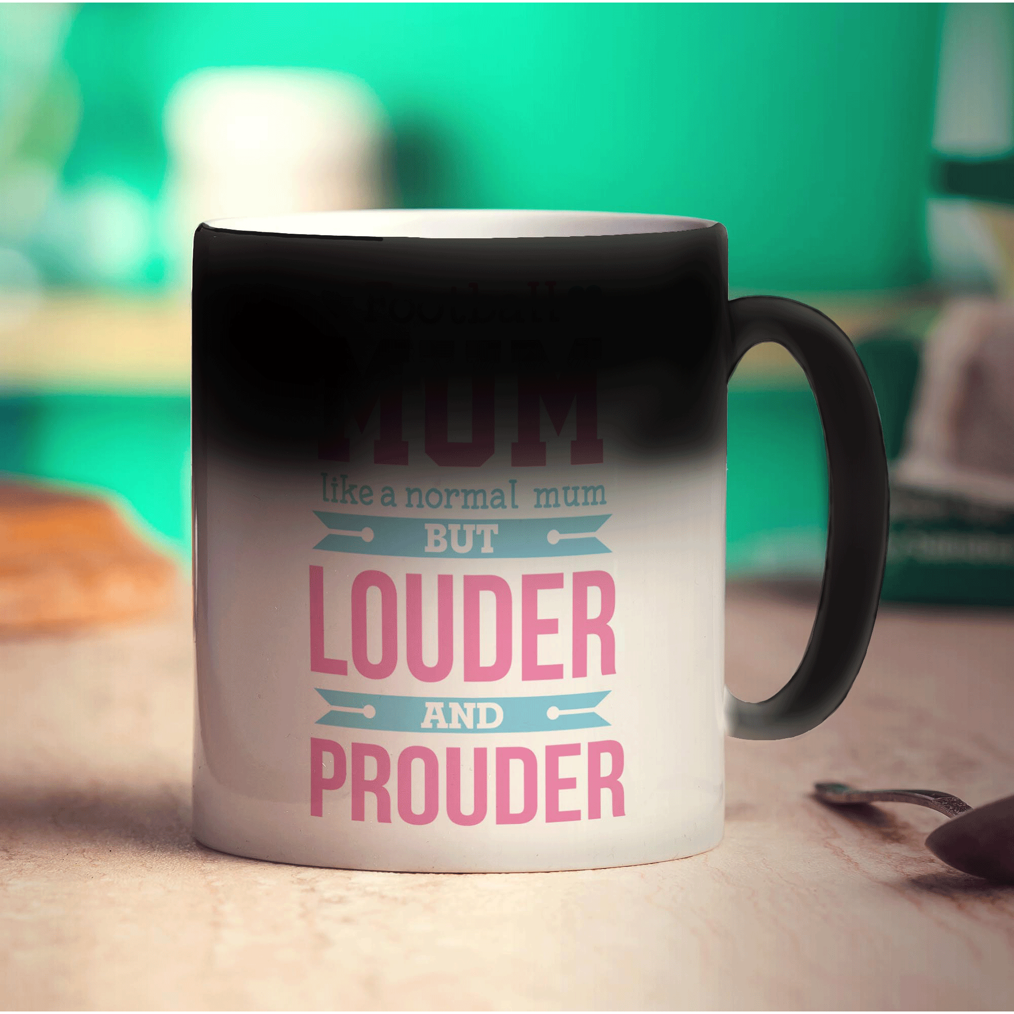 Football Mum Like a Normal Mum But Louder and Prouder Mug