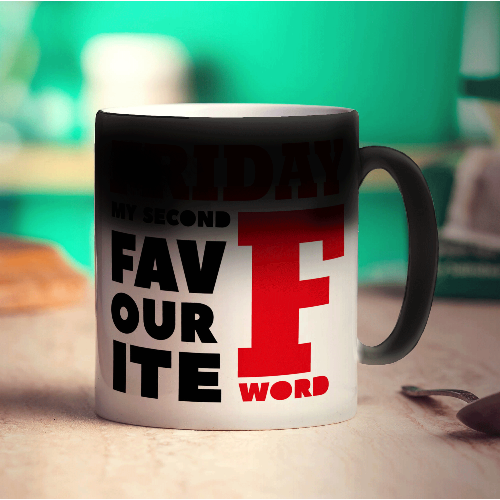 Friday, My Second Favourite F Word Mug - Standard 330ml (11oz) / Magic Mug