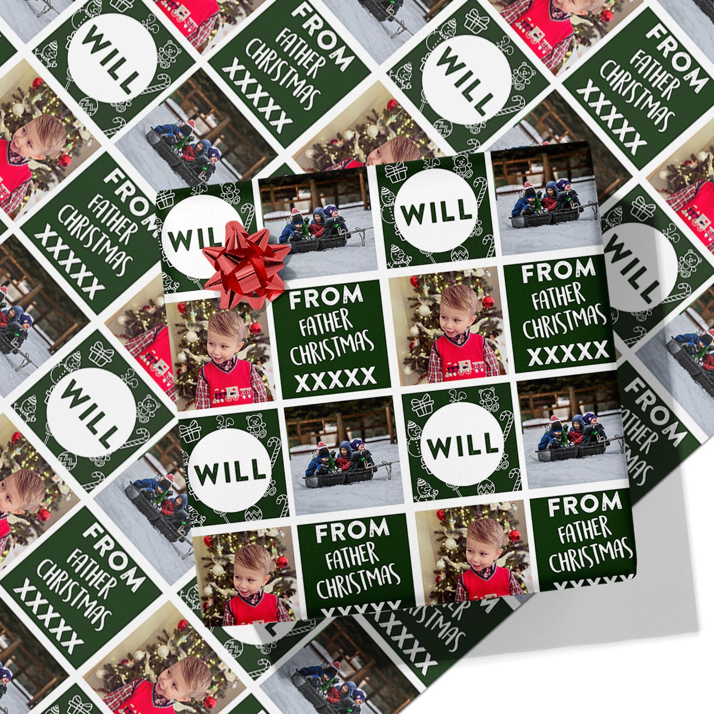 From Father Christmas Wrapping Paper Held