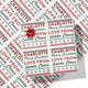 From Santa Pattern Name Wrapping Paper - 1m Roll / No Gift Tags